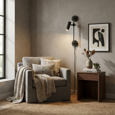 Ormondford Rail Plug-in Wall Light