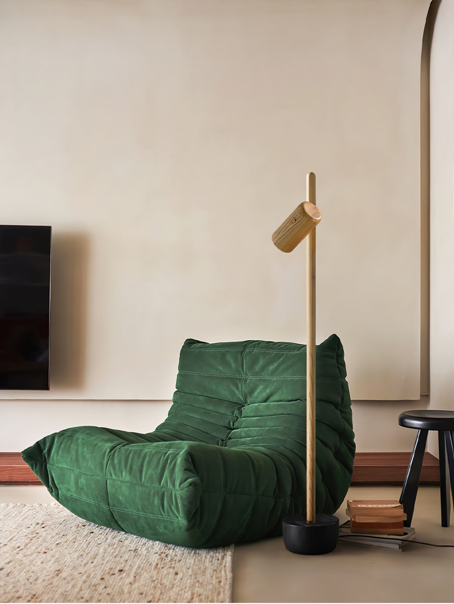 Rinisina Floor Lamp Spotlight Wood
