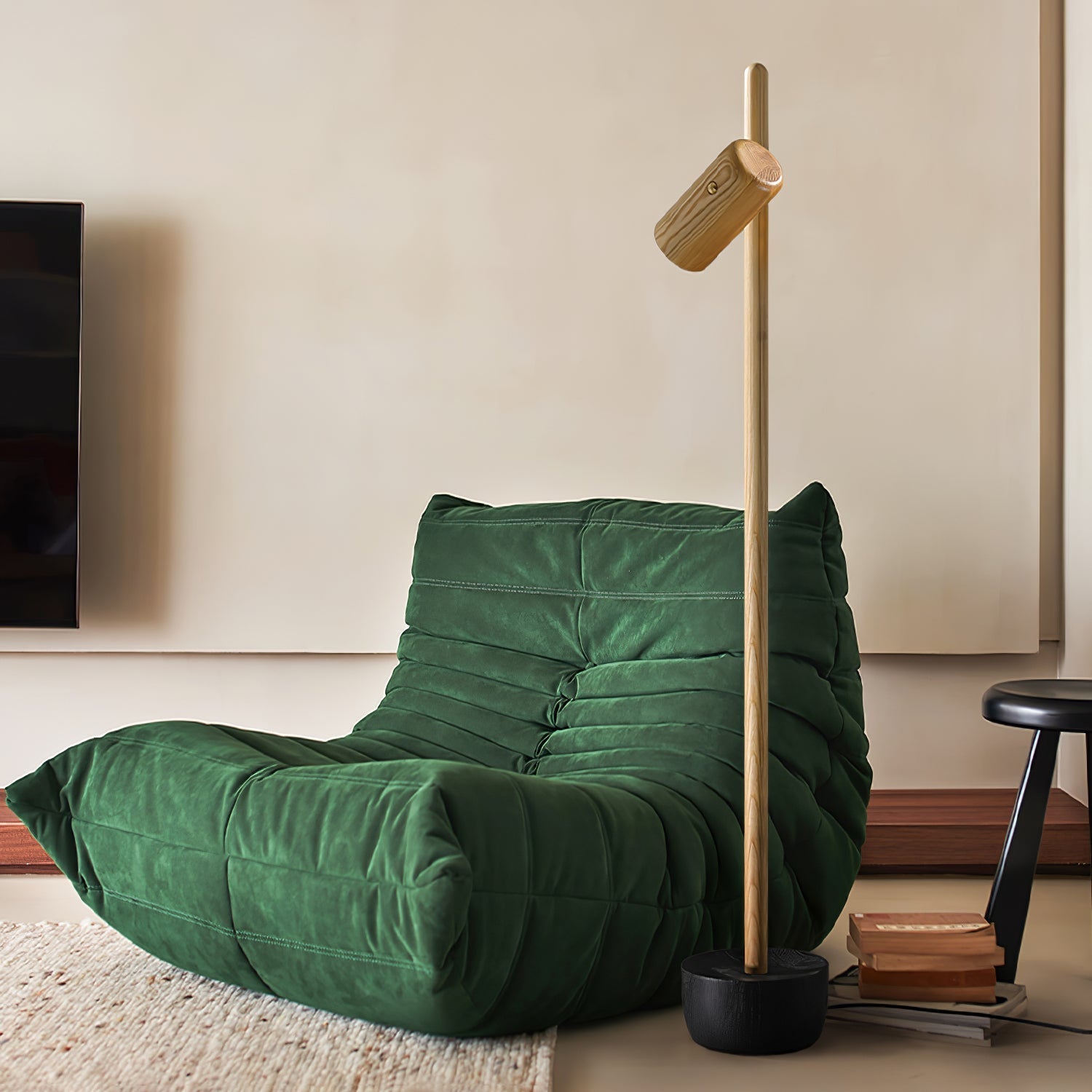 Rinisina Floor Lamp Spotlight Wood