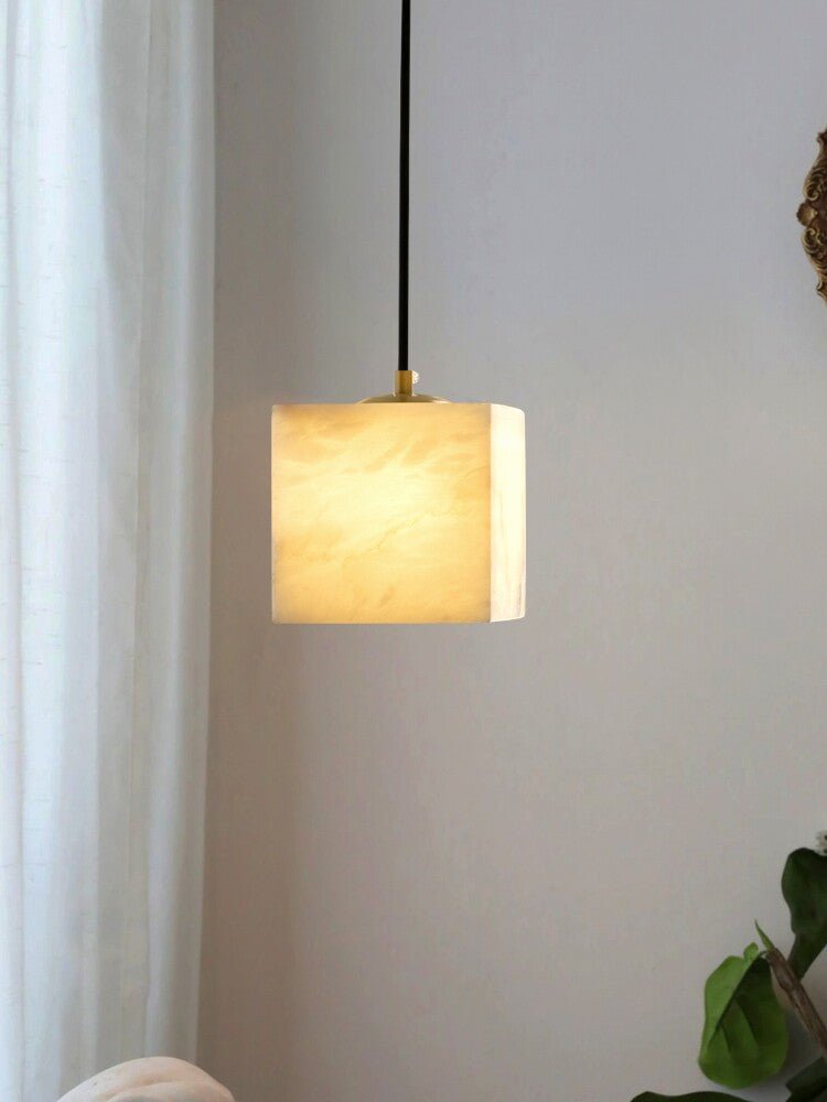 Avenanian Square Alabaster Staircase Chandelier