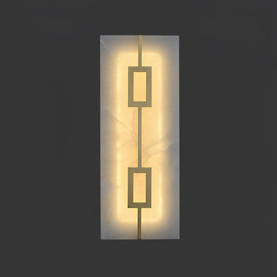 Alvelor Geometric Alabaster Wall Light