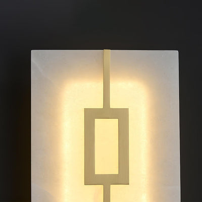 Alvelor Geometric Alabaster Wall Light