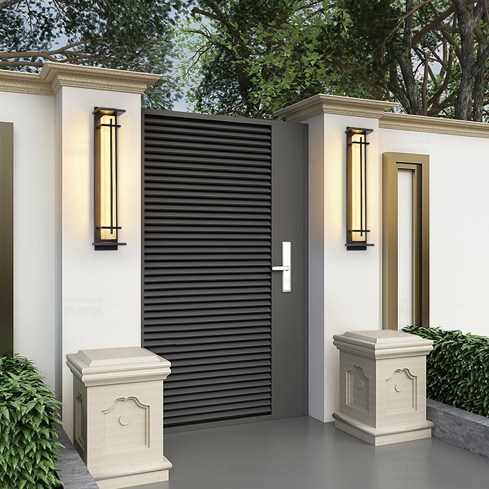 Marcell Alabaster Square Wall Light