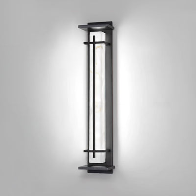 Marcell Alabaster Square Wall Light