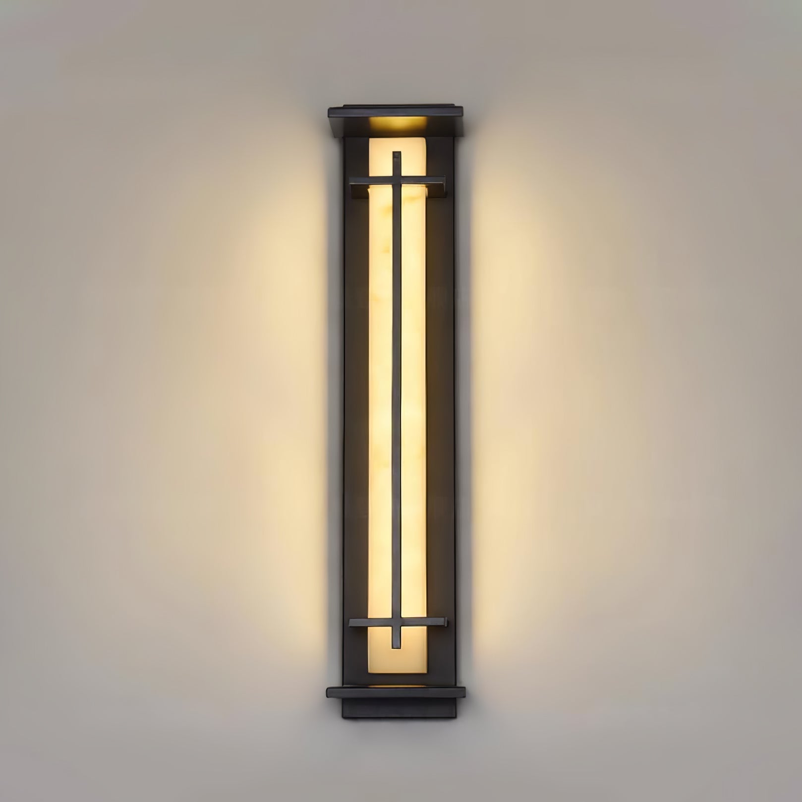 Marcell Alabaster Square Wall Light