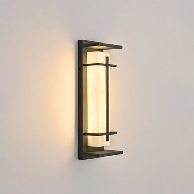 Marcell Alabaster Square Wall Light