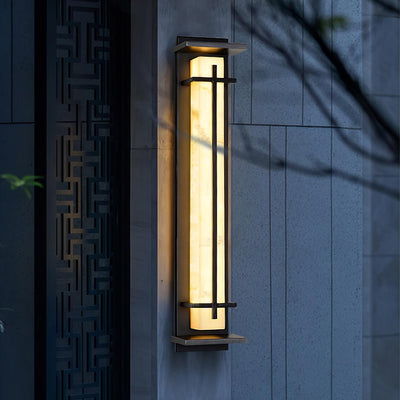 Marcell Alabaster Square Wall Light