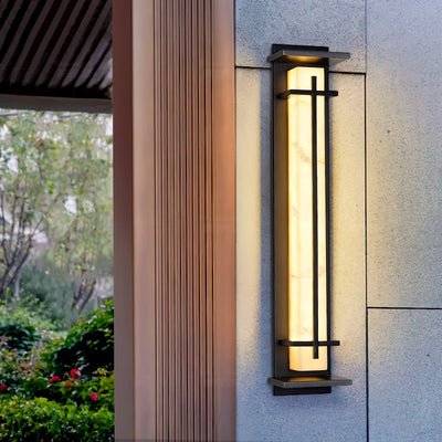 Marcell Alabaster Square Wall Light