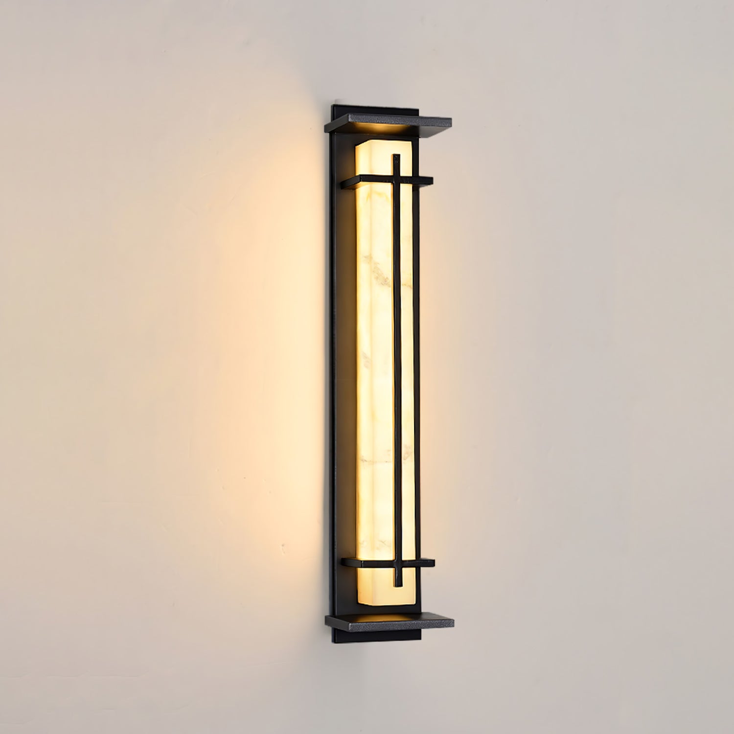Marcell Alabaster Square Wall Light