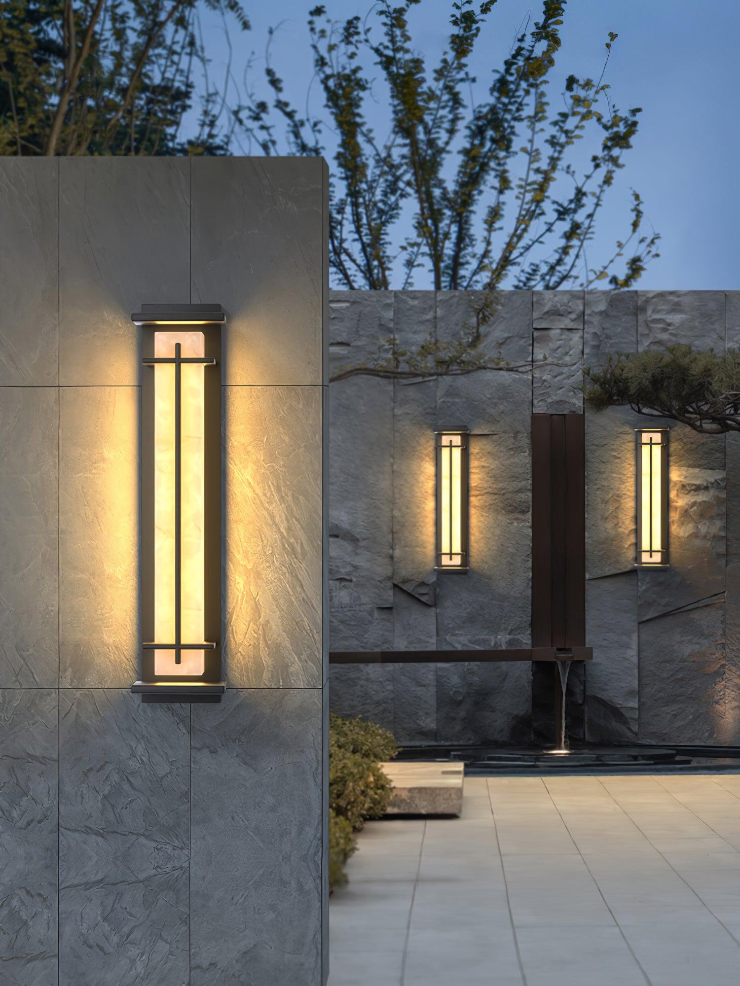 Marcell Alabaster Square Wall Light