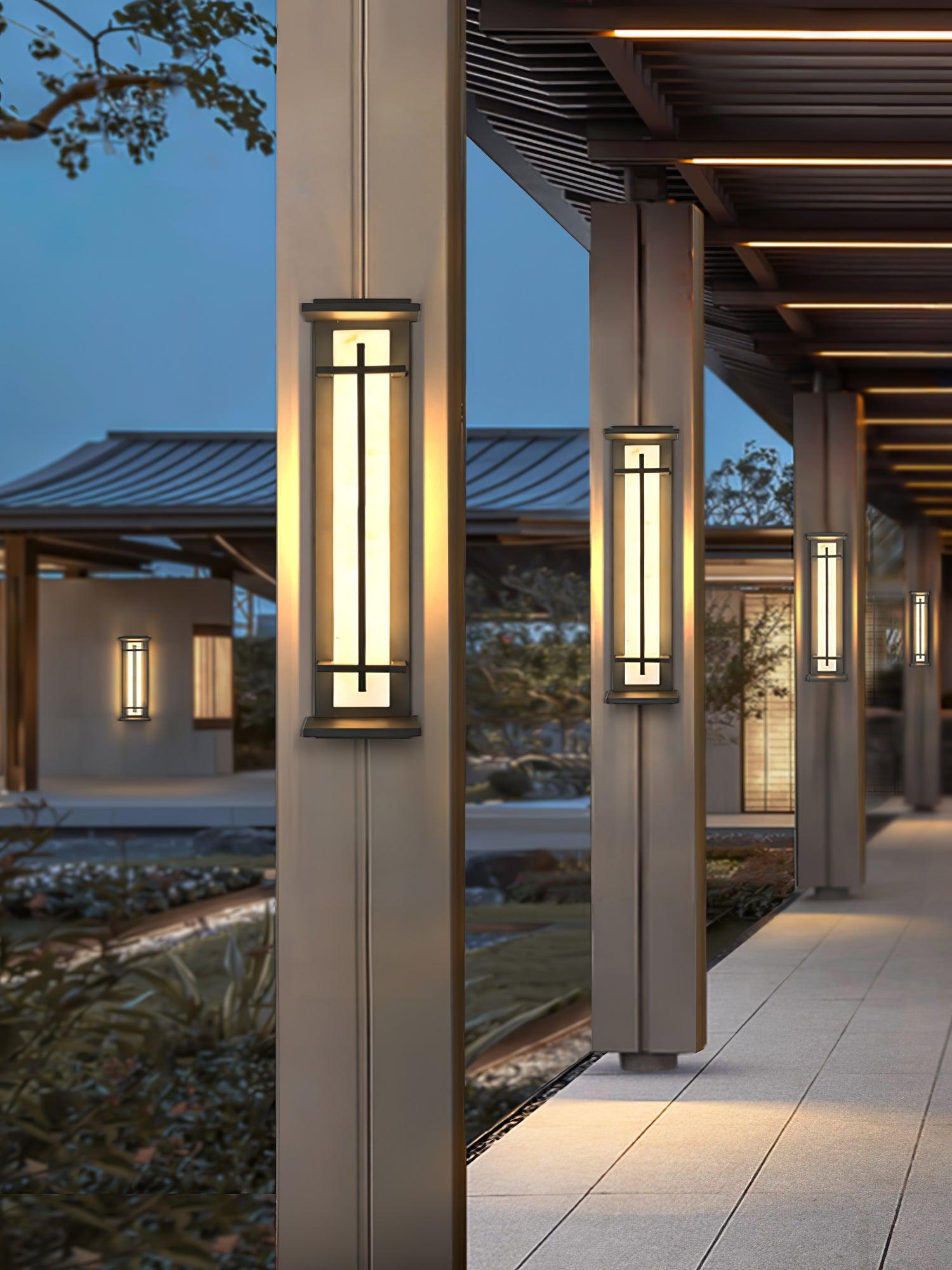 Marcell Alabaster Square Wall Light