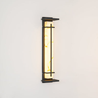 Marcell Alabaster Square Wall Light