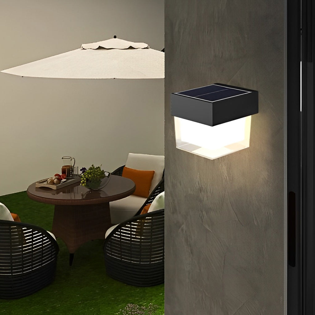 Philipa Square LED Minimalist Iron Outdoor Wall Lights