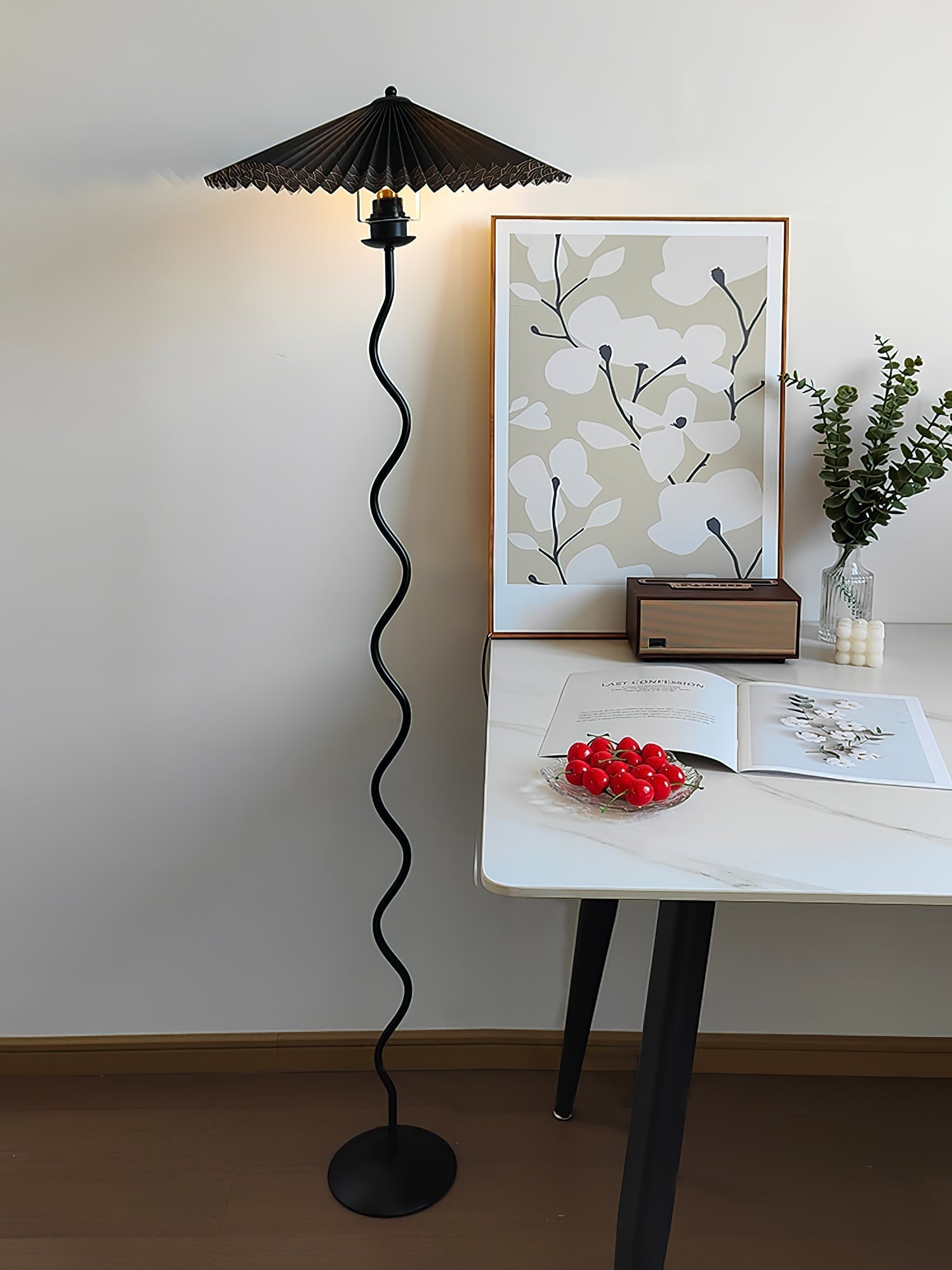 Lioraven Fabric Minimalist Floor Lamp