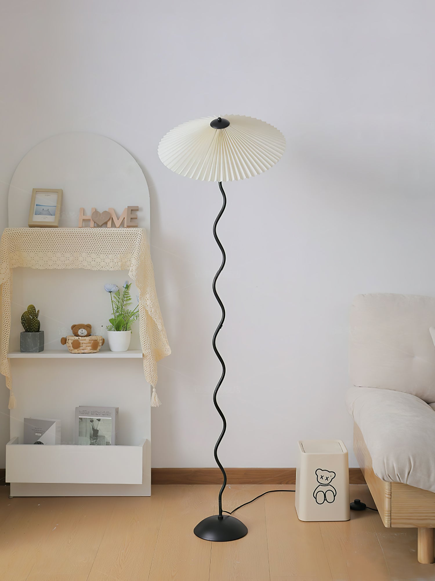 Lioraven Fabric Minimalist Floor Lamp