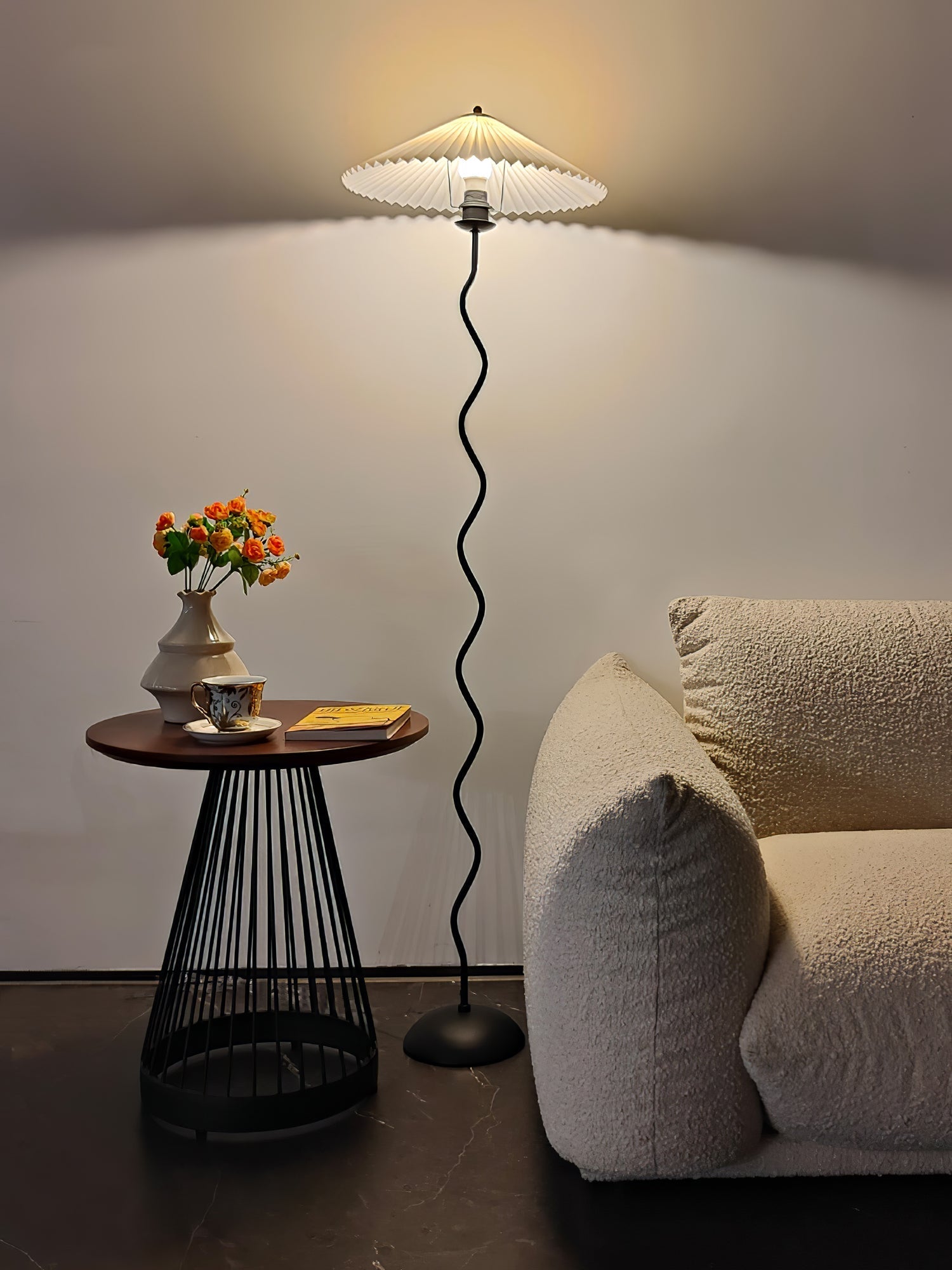 Lioraven Fabric Minimalist Floor Lamp