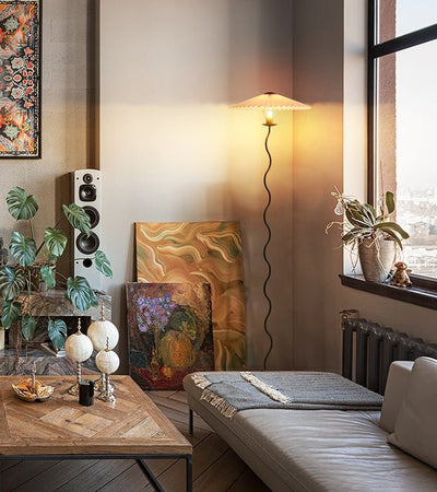 Lioraven Fabric Minimalist Floor Lamp