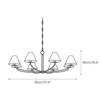 Linenena Fabric Chandelier