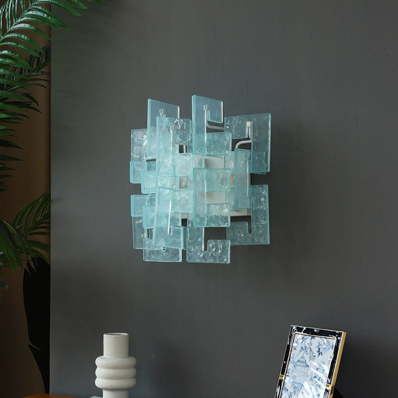 Stacked Glass Wall Sconce