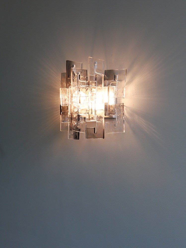 Stacked Glass Wall Sconce