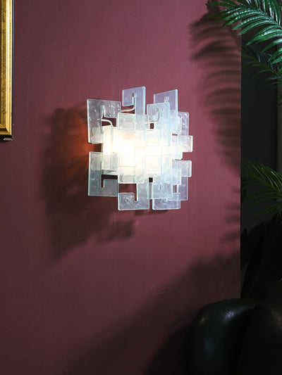 Stacked Glass Wall Sconce
