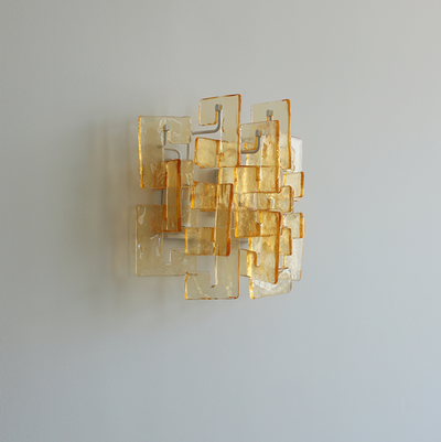 Stacked Glass Wall Sconce