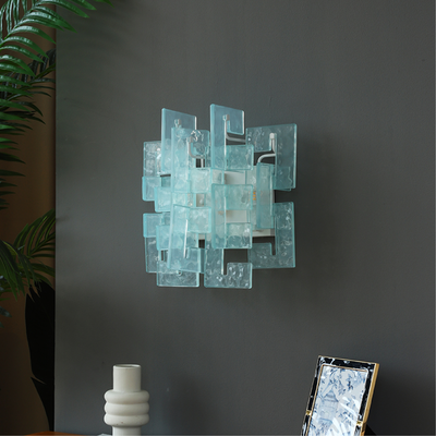 Stacked Glass Wall Sconce