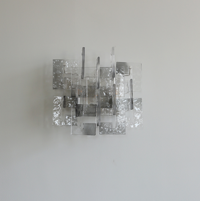 Stacked Glass Wall Sconce
