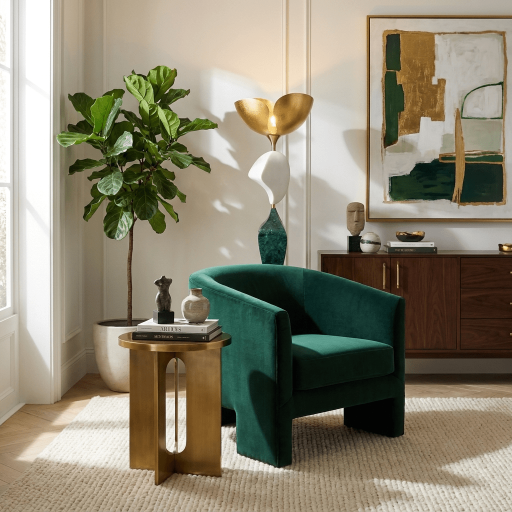 Stacked Sculptural Floor Lamp