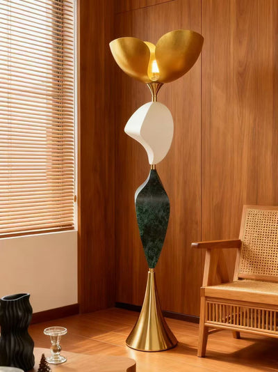 Stacked Sculptural Floor Lamp