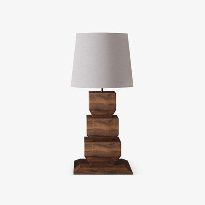 Saev Stacked Wooden Table Lamp