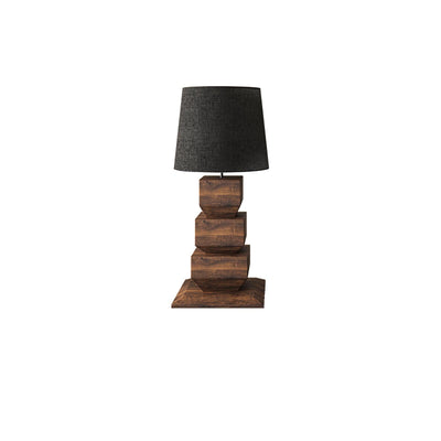 Saev Stacked Wooden Table Lamp