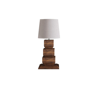 Saev Stacked Wooden Table Lamp