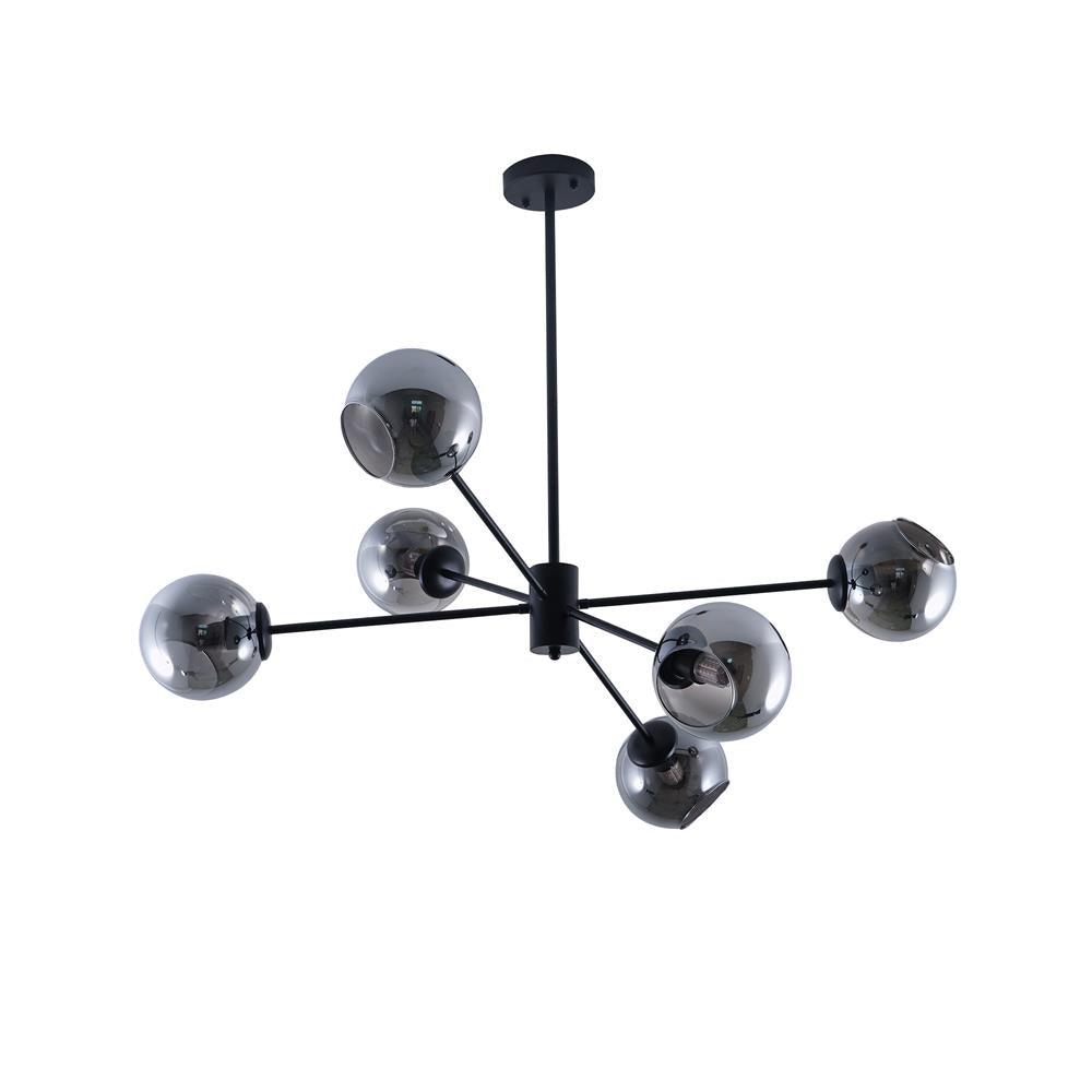 Aristin Chandelier Staggered Glass 6-Light
