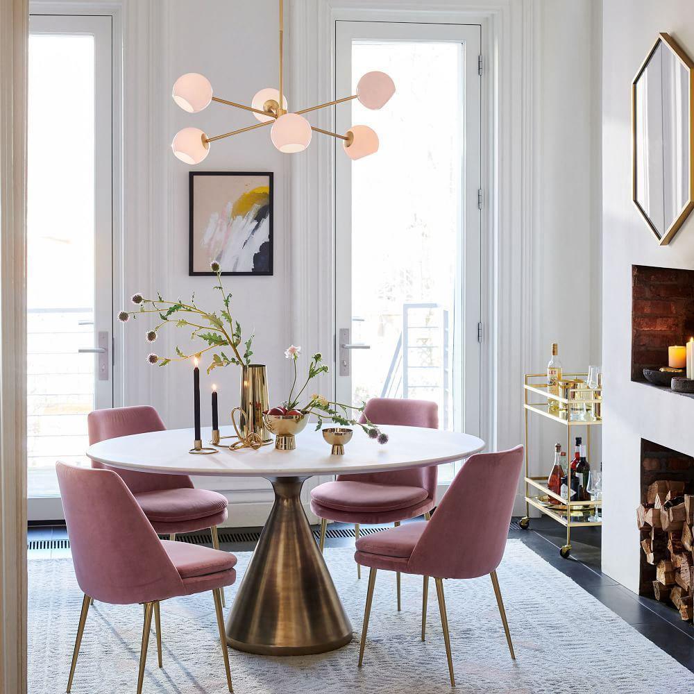 Aristin Chandelier Staggered Glass 6-Light