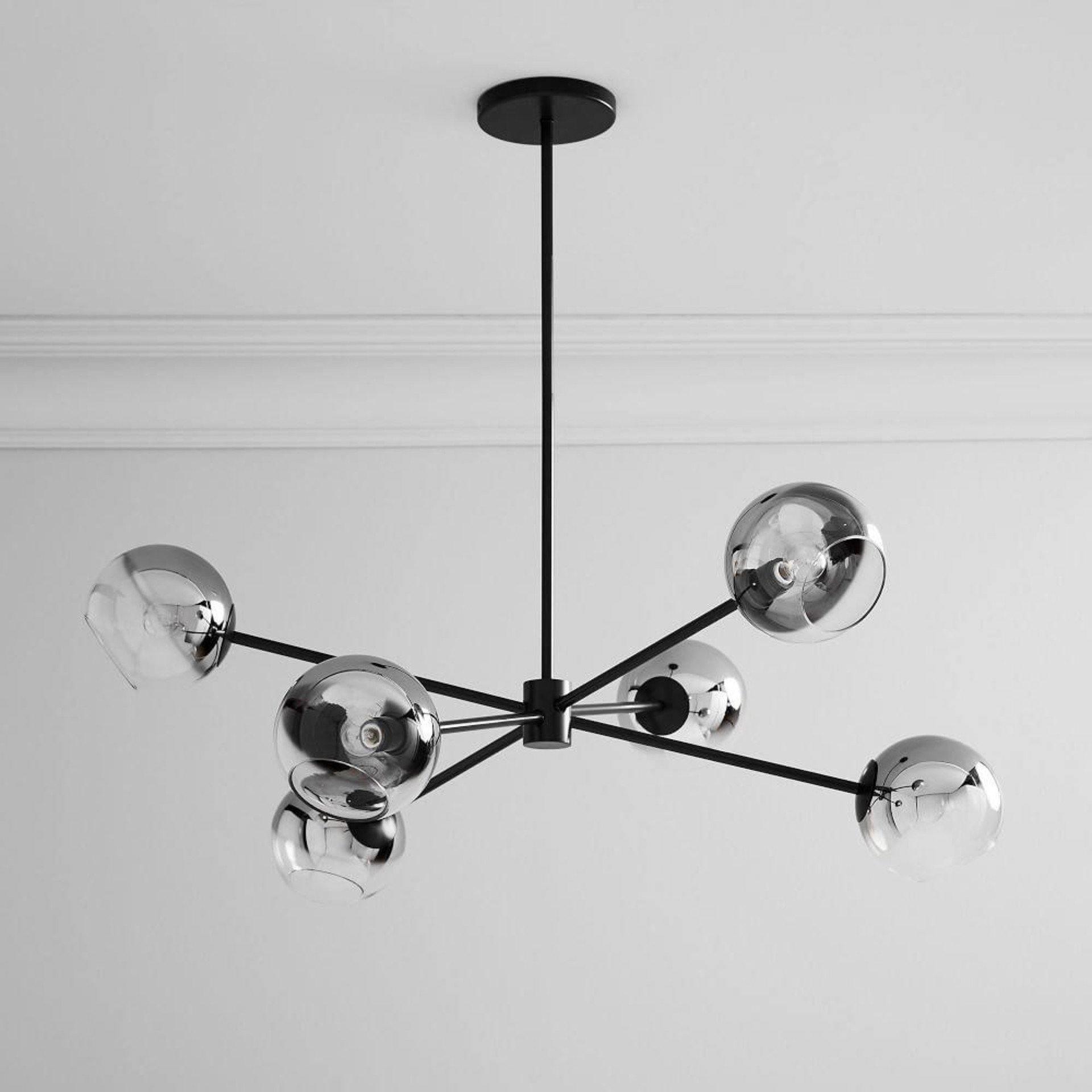 Aristin Chandelier Staggered Glass 6-Light