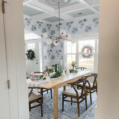 Aristin Chandelier Staggered Glass 6-Light
