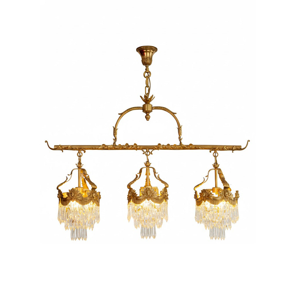 Seraphelion Stained Crystal Linear Pendant Lamp