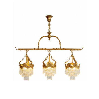 Seraphelion Stained Crystal Linear Pendant Lamp