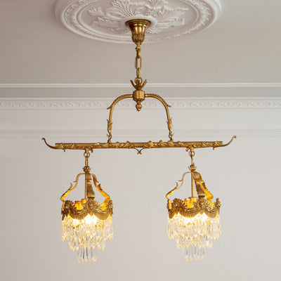 Seraphelion Stained Crystal Linear Pendant Lamp