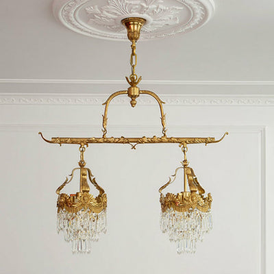 Seraphelion Stained Crystal Linear Pendant Lamp