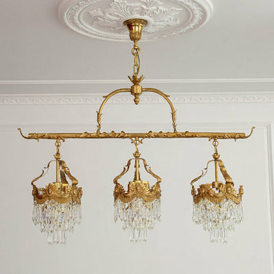 Seraphelion Stained Crystal Linear Pendant Lamp