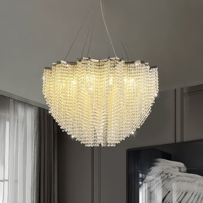 Zashayra Crystal Column Chandelier