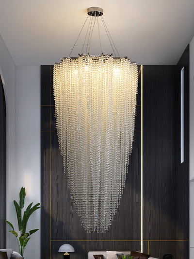 Zashayra Crystal Column Chandelier