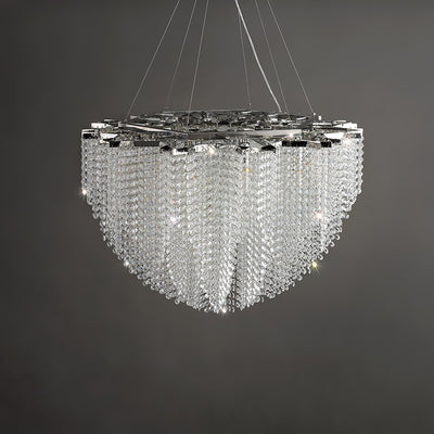 Zashayra Crystal Column Chandelier