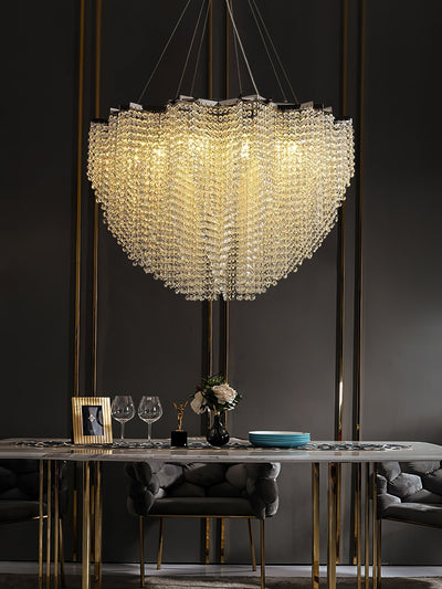 Zashayra Crystal Column Chandelier