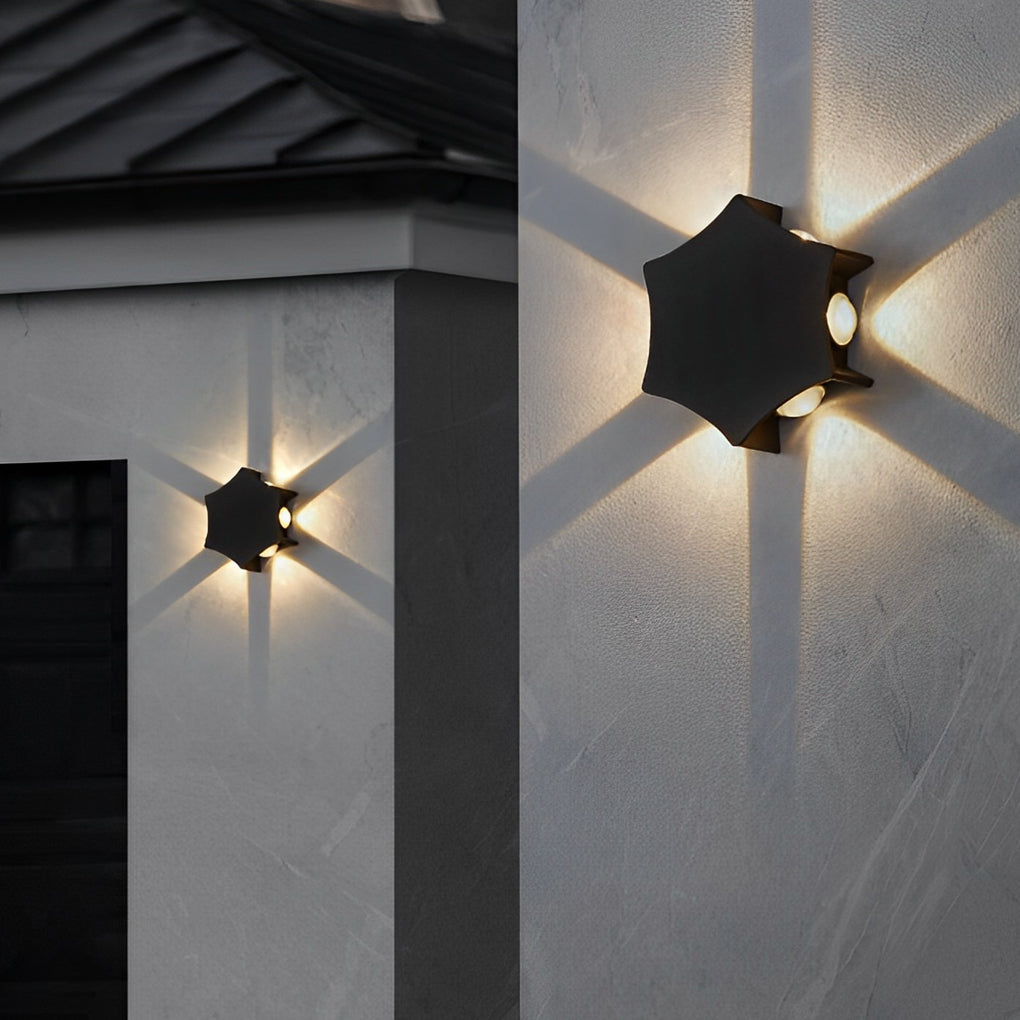 Honour Unique Four Way Metal Outdoor Wall Light
