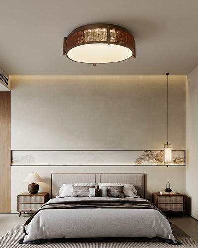 Ravoraya Bamboo Weave Ceiling Lamp