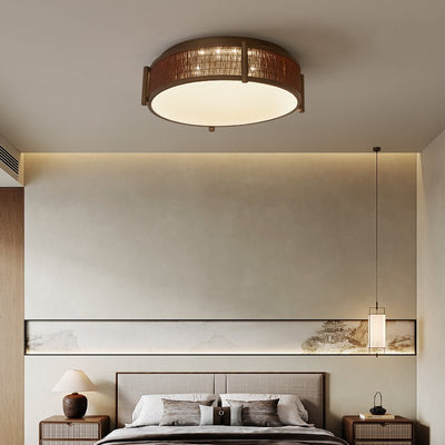 Ravoraya Bamboo Weave Ceiling Lamp
