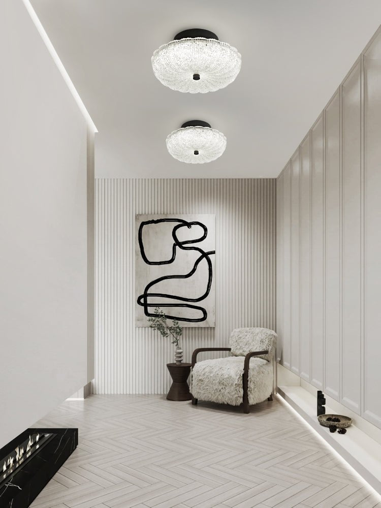 Evraeel Modern Minimalist Starlit Glass Ceiling Light